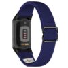 ny100.5.mb Back Blue StrapsCo Nylon Stretch Watch Band Strap For Fitbit Charge 5 and Fitbit Charge 6