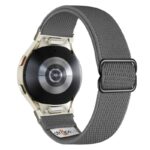 ny100.7.st Back Grey StrapsCo Nylon Stretch Watch Band Strap For Samsung Galaxy Watch 6