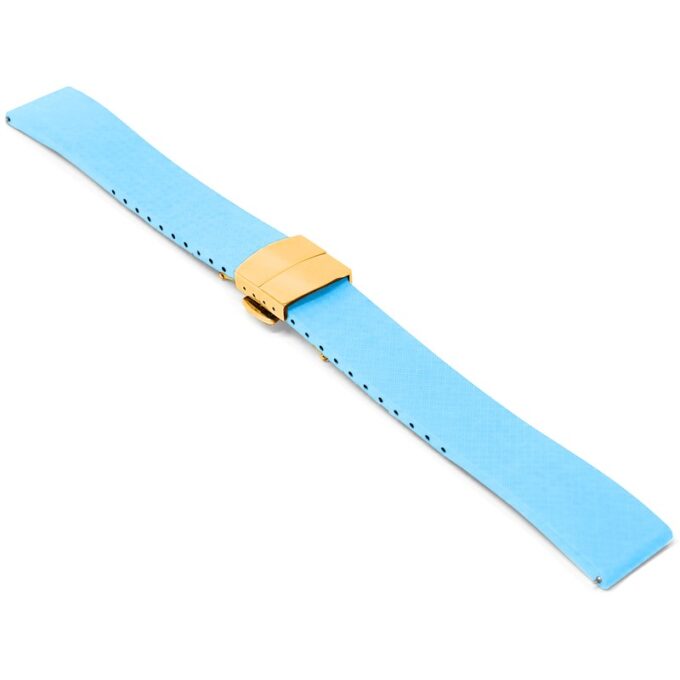 fk21.5b.yg Angle Light Blue DASSARI Gridline Cut To Size FKM Rubber Watch Band Strap 20mm 22mm