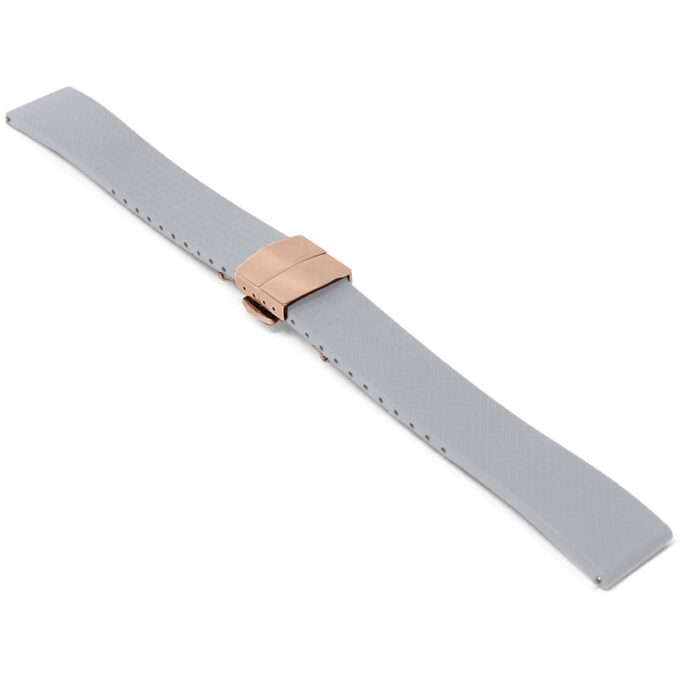 fk21.7.rg Angle Grey DASSARI Gridline Cut To Size FKM Rubber Watch Band Strap 20mm 22mm