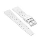 fk6.22 Angle White DASSARI Classic Tropical Style FKM Rubber Watch Band Strap 20mm 22mm