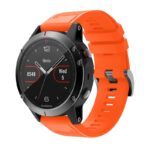 g.r72.12 Main Orange StrapsCo Silicone Strap for Garmin Fenix 5 5 Plus 6 Forerunner 935 Quatix 5 Approach S60 Instinct