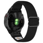 ny100.1.mb Back Black StrapsCo Nylon Stretch Watch Band Strap For Garmin QuickFit Devices