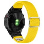 ny100.10.mb Back Yellow StrapsCo Nylon Stretch Watch Band Strap For Garmin QuickFit Devices