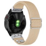 ny100.17.ss Back Khaki StrapsCo Nylon Stretch Watch Band Strap For Garmin QuickFit Devices