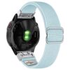 ny100.5b.ss Back Light Blue StrapsCo Nylon Stretch Watch Band Strap For Garmin QuickFit Devices