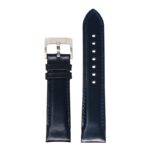 skt.l4.1.5 Up Black & Blue DASSARI Fitted Stitched Leather Watch Band Strap For Seiko Turtle 22mm