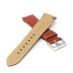 skt.l4.2.2 Cross Brown DASSARI Fitted Stitched Leather Watch Band Strap For Seiko Turtle 22mm