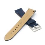 skt.l4.5.6 Cross Blue & Red DASSARI Fitted Stitched Leather Watch Band Strap For Seiko Turtle 22mm