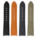 skt.l6 All Color DASSARI Fitted Textured Leather Watch Band Strap For Seiko Turtle 22mm