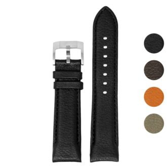 skt.l6 Gallery DASSARI Fitted Textured Leather Watch Band Strap For Seiko Turtle 22mm