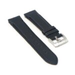 skt.l6.1 Angle Black DASSARI Fitted Textured Leather Watch Band Strap For Seiko Turtle 22mm