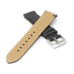 skt.l6.2 Cross Chocolate Brown DASSARI Fitted Textured Leather Watch Band Strap For Seiko Turtle 22mm