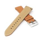 skt.l6.3 Cross Tan DASSARI Fitted Textured Leather Watch Band Strap For Seiko Turtle 22mm