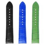 skt.l8 All Color DASSARI Fitted Crocodile Embossed Leather Watch Band Strap For Seiko Turtle 22mm