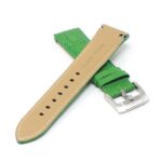 skt.l8.11 Cross Green DASSARI Fitted Crocodile Embossed Leather Watch Band Strap For Seiko Turtle 22mm