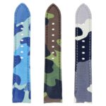 skt.l9 All Color DASSARI Fitted Camo Leather Watch Band Strap For Seiko Turtle 22mm