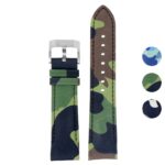 skt.l9 Gallery DASSARI Fitted Camo Leather Watch Band Strap For Seiko Turtle 22mm