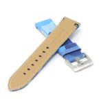 skt.l9.5 Cross Blue DASSARI Fitted Camo Leather Watch Band Strap For Seiko Turtle 22mm