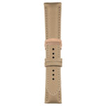 Beige Classic Men's Strap with Deployant Rose Gold Clasp