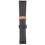 Black Classic Men's Strap with Deployant Rose Gold Clasp