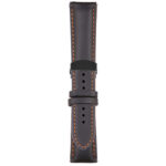 Black and Orange Classic Men's Strap with Deployant Matte Black Clasp