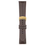 Brown Classic Men's Strap with Deployant Yellow Gold Clasp