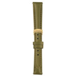 Dark Green Classic Women's Strap with Deployant Yellow Gold Clasp