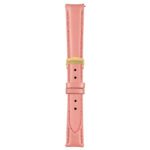 Dark Pink Classic Women's Strap with Deployant Yellow Gold Clasp