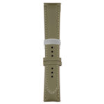 Green Classic Men's Strap with Deployant Brushed Silver Clasp