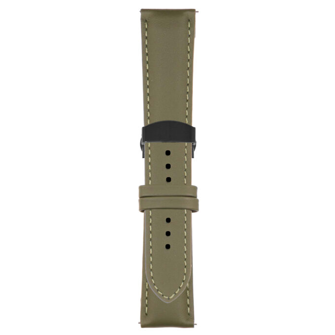 Green Classic Men's Strap with Deployant Matte Black Clasp