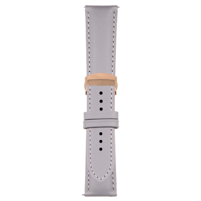 Grey Classic Men's Strap with Deployant Rose Gold Clasp