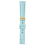 Light Blue Classic Women's Strap with Deployant Yellow Gold Clasp