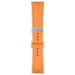 Orange Classic Men's Strap with Deployant Brushed Silver Clasp