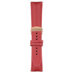 Red Classic Men's Strap with Deployant Rose Gold Clasp