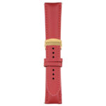 Red Classic Men's Strap with Deployant Yellow Gold Clasp