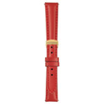 Red Classic Women's Strap with Deployant Yellow Gold Clasp