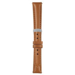 Tan Classic Women's Strap with Deployant Brushed Silver Clasp