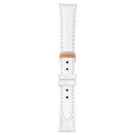 White Classic Women's Strap with Deployant Rose Gold Clasp