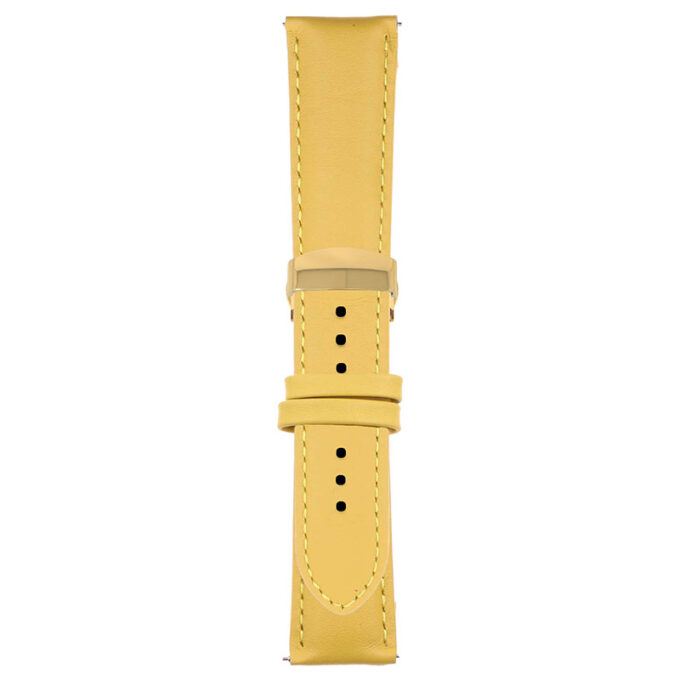 Yellow Classic Men's Strap with Deployant Yellow Gold Clasp