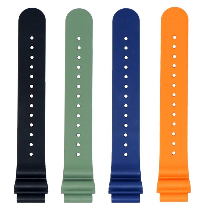 fk25 All Color DASSARI Wave FKM Rubber Diver Watch Band Strap 20mm 22mm