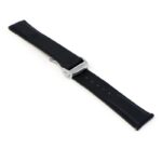 kd5.1.1.bs Angle Black Dassari Sailcloth Watch Band Strap with Deployant Clasp 19mm 20mm 21mm 22mm