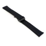 kd5.1.1.mb Angle Black Dassari Sailcloth Watch Band Strap with Deployant Clasp 19mm 20mm 21mm 22mm