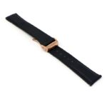 kd5.1.1.rg Angle Black Dassari Sailcloth Watch Band Strap with Deployant Clasp 19mm 20mm 21mm 22mm