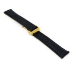 kd5.1.1.yg Angle Black Dassari Sailcloth Watch Band Strap with Deployant Clasp 19mm 20mm 21mm 22mm