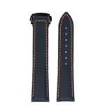 kd5.1.12.mb Up Black & Orange Dassari Sailcloth Watch Band Strap with Deployant Clasp 19mm 20mm 21mm 22mm