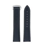 kd5.1.7.bs Up Black & Grey Dassari Sailcloth Watch Band Strap with Deployant Clasp 19mm 20mm 21mm 22mm