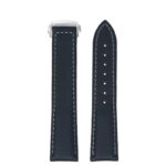 kd5.1.7.ps Up Black & Grey Dassari Sailcloth Watch Band Strap with Deployant Clasp 19mm 20mm 21mm 22mm