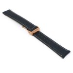 kd5.1.7.rg Angle Black & Grey Dassari Sailcloth Watch Band Strap with Deployant Clasp 19mm 20mm 21mm 22mm