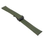 kd5.11.11.mb Angle Green Dassari Sailcloth Watch Band Strap with Deployant Clasp 19mm 20mm 21mm 22mm